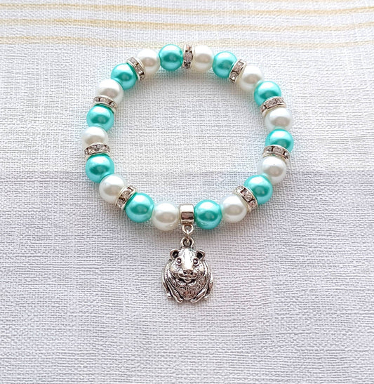 Guinea pig bracelet, pet jewellery, pig accessory, hamster bracelet, animal jewellery, cute gifts for girls, memorial present