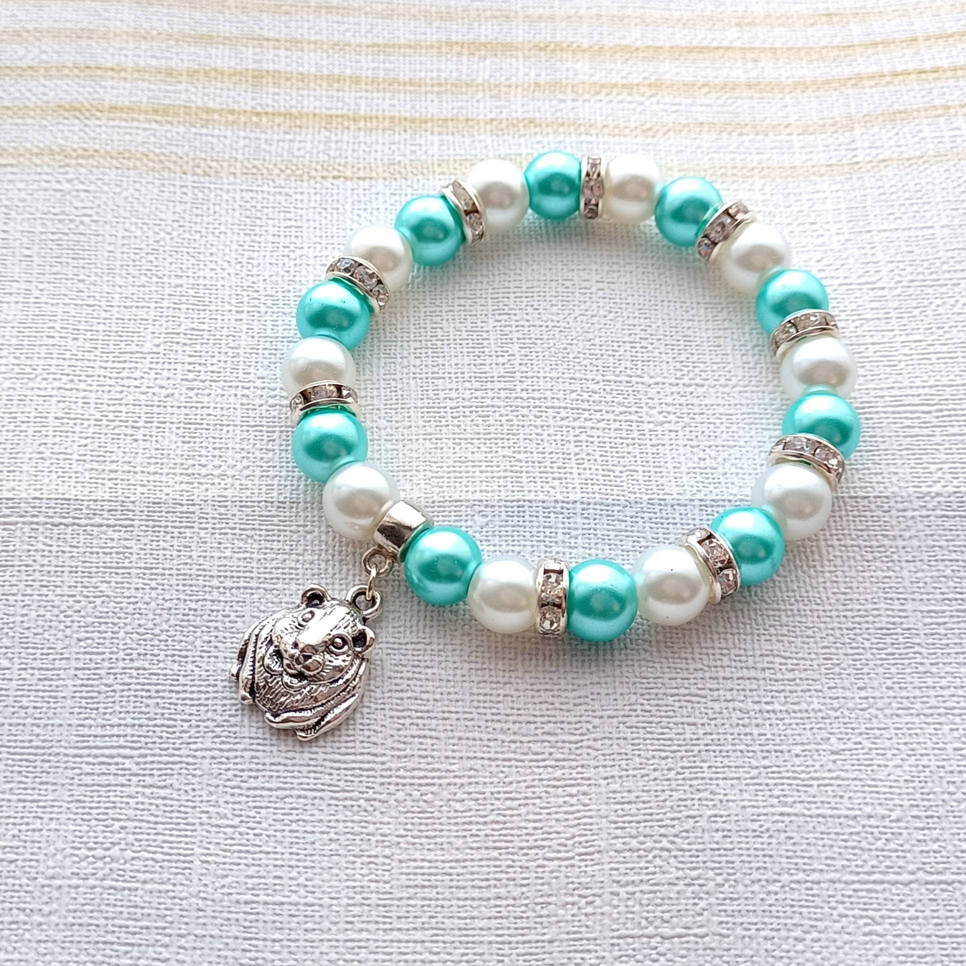 Guinea pig bracelet, pet jewellery, pig accessory, hamster bracelet, animal jewellery, cute gifts for girls, memorial present