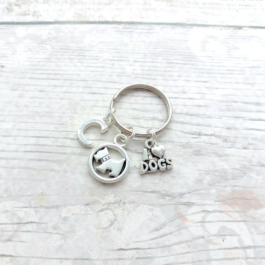 Dog keyring, dog keepsake, animal lover, dog groomer gift, fathers day present, memorial present pet loss