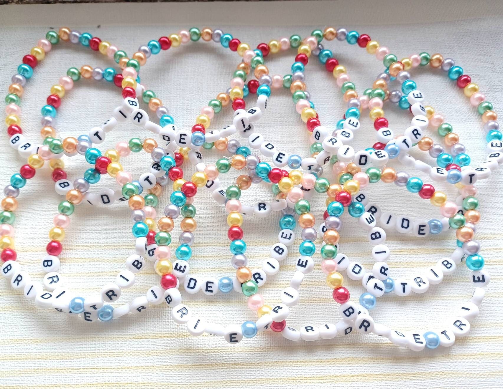 Bride tribe bracelet, bacherlorette bag filler, team bride favour, hen do jewellery, hen party jewelry, bride to be gift bags, hen night