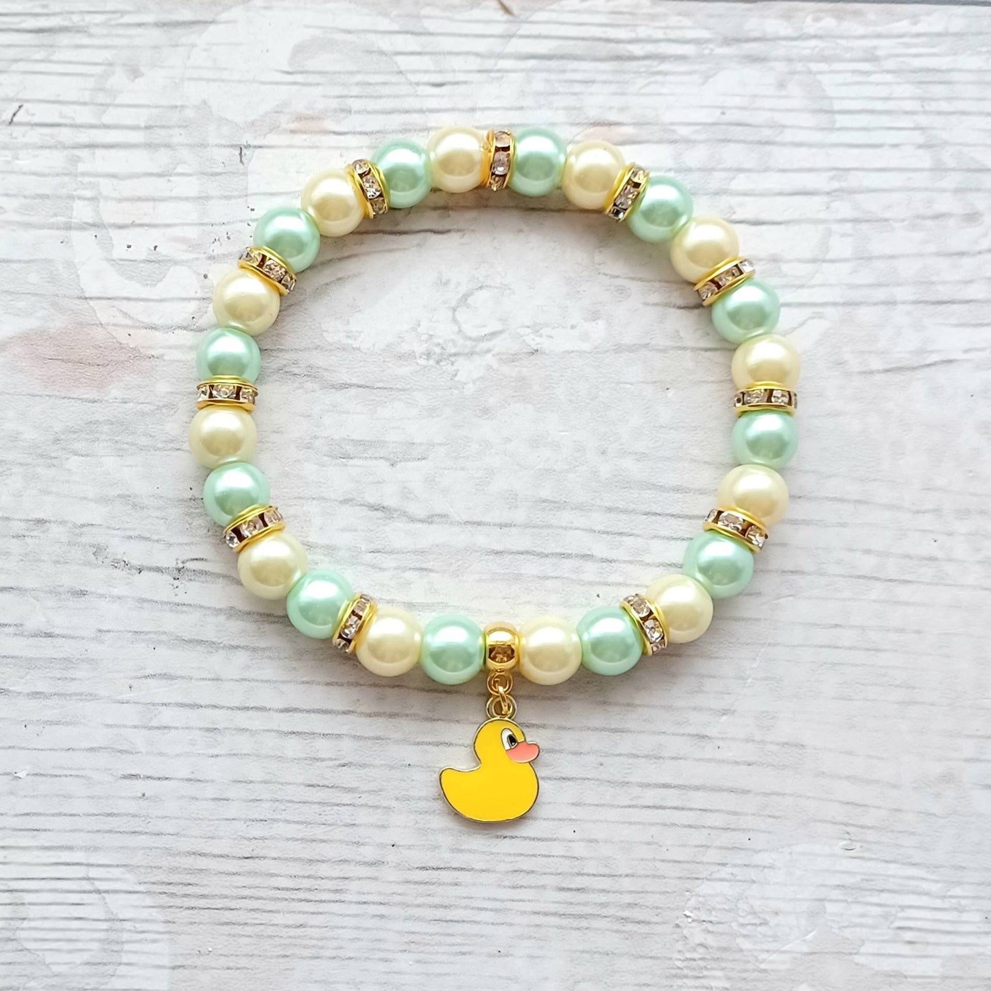 Duck bracelet, rubber duckie jewellery, bird lover gift, Cute quirky present, gifts for her