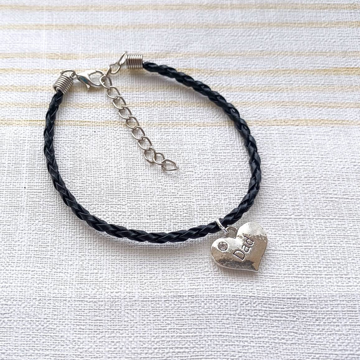 Dad bracelet, brother jewellery, gift for him, fathers day present, mens jewellery
