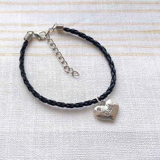 Dad bracelet, brother jewellery, gift for him, fathers day present, mens jewellery