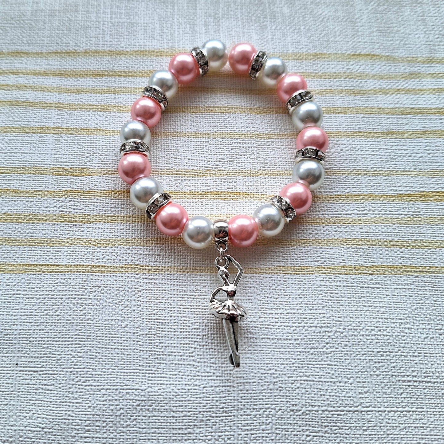 Ballerina bracelet, dancer jewellery, dance jewelry, ballet present, friendship bracelet