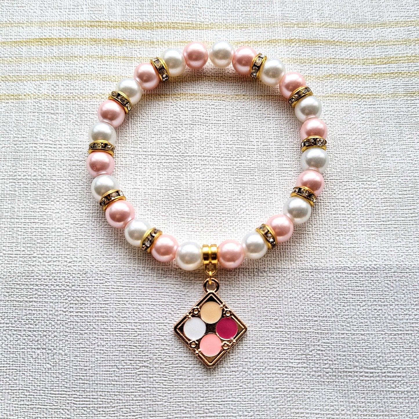 Eye shadow bracelet, make up jewellery, makeup artist gift, girly present, friendship jewellery