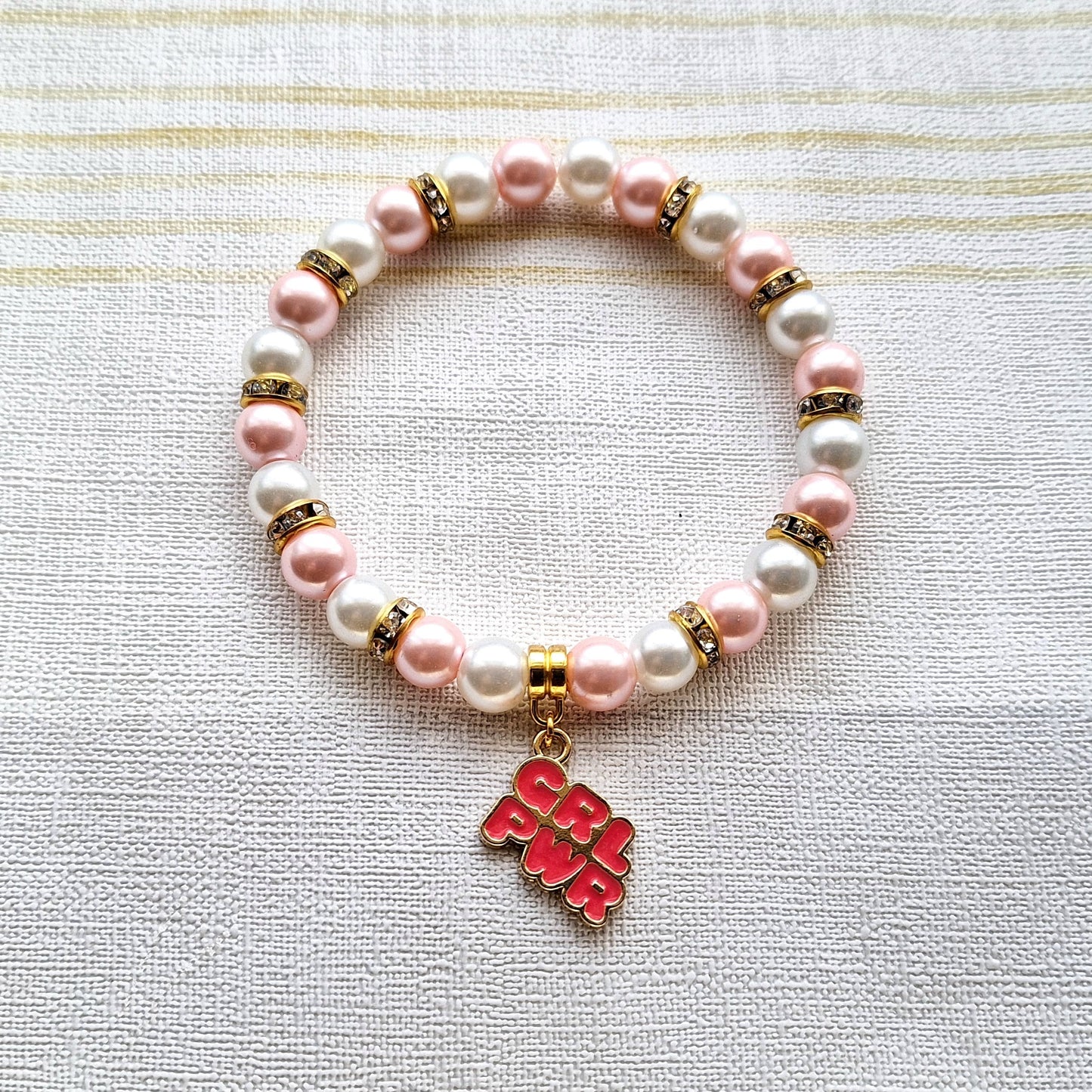 Grl pwr bracelet, girl power jewellery, girls rule gift, friendship present, feminist jewelry, birthday gift for her