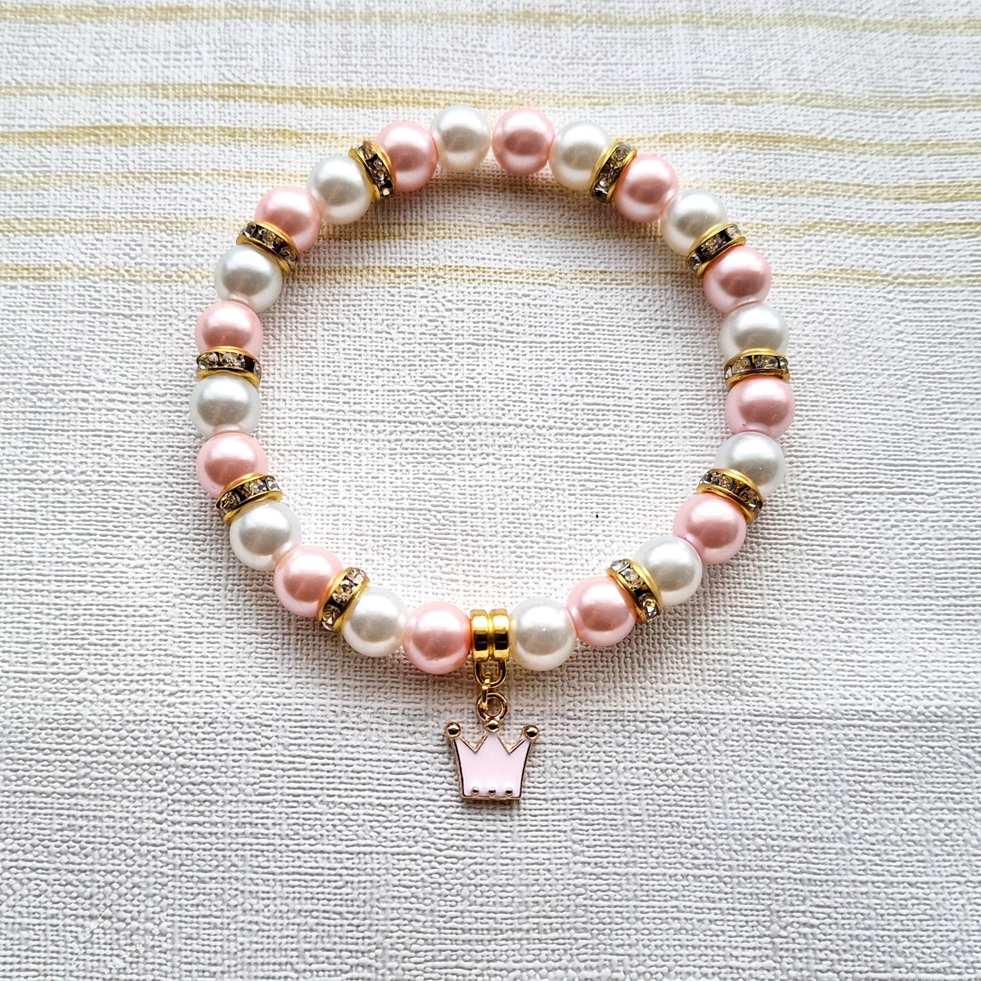 Crown bracelet, princess tiara jewellery, my queen gift, cute present for daughter, fairytale bracelet