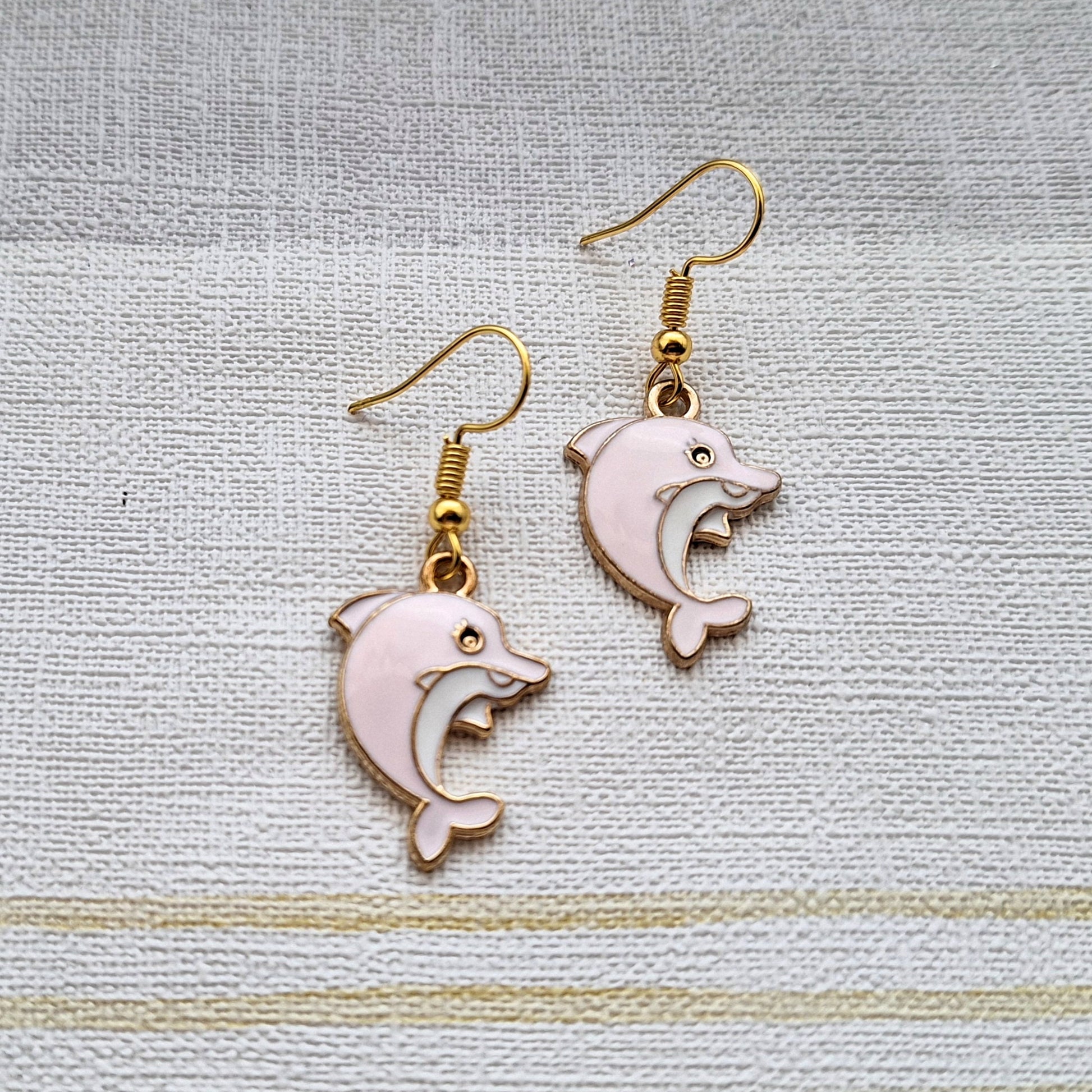 Dolphin earrings, nautical jewellery, sea animal lover, sealife gift, birthday gifts for her