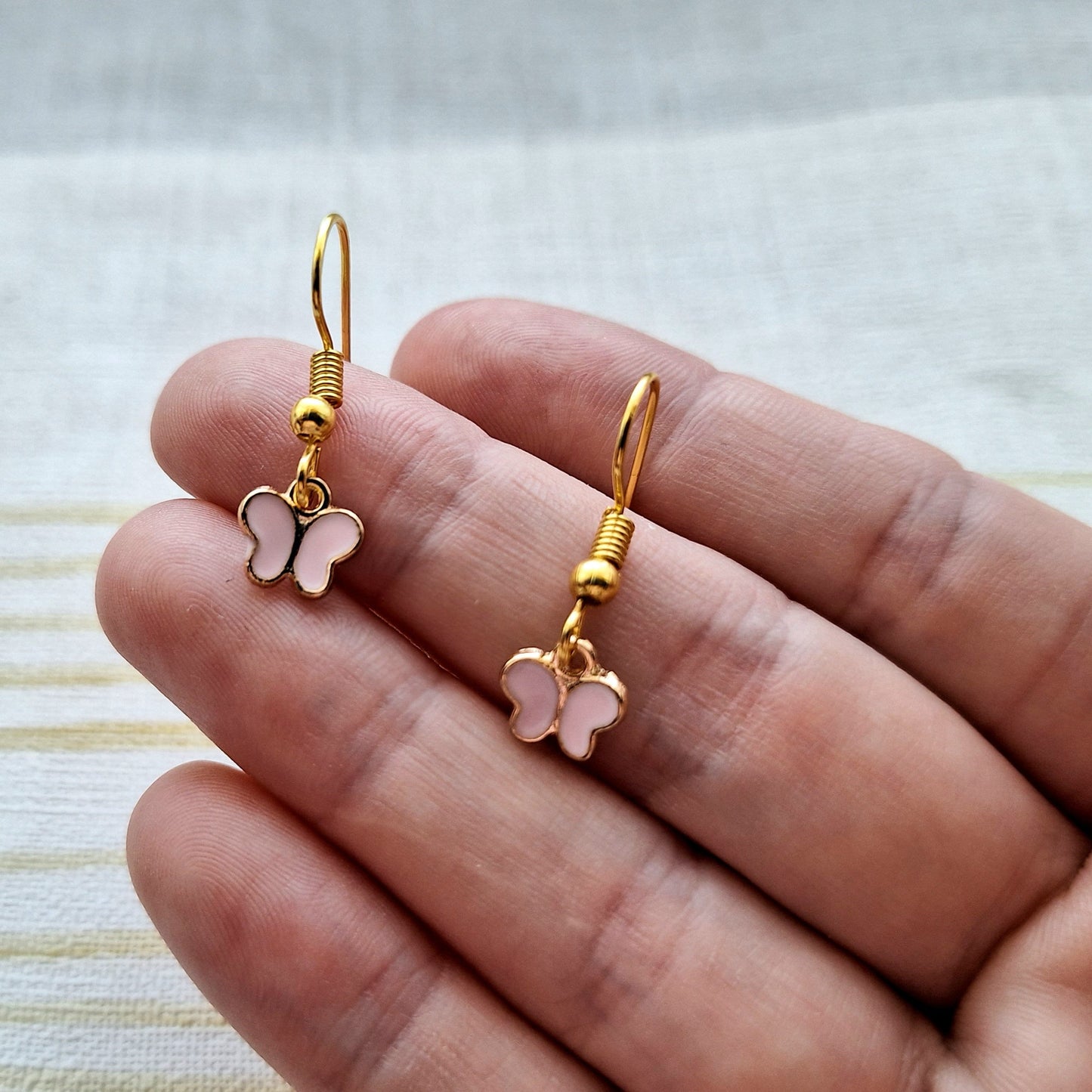 Butterfly earrings, insect jewellery, bug lover, gift for her birthday, present for anniversary