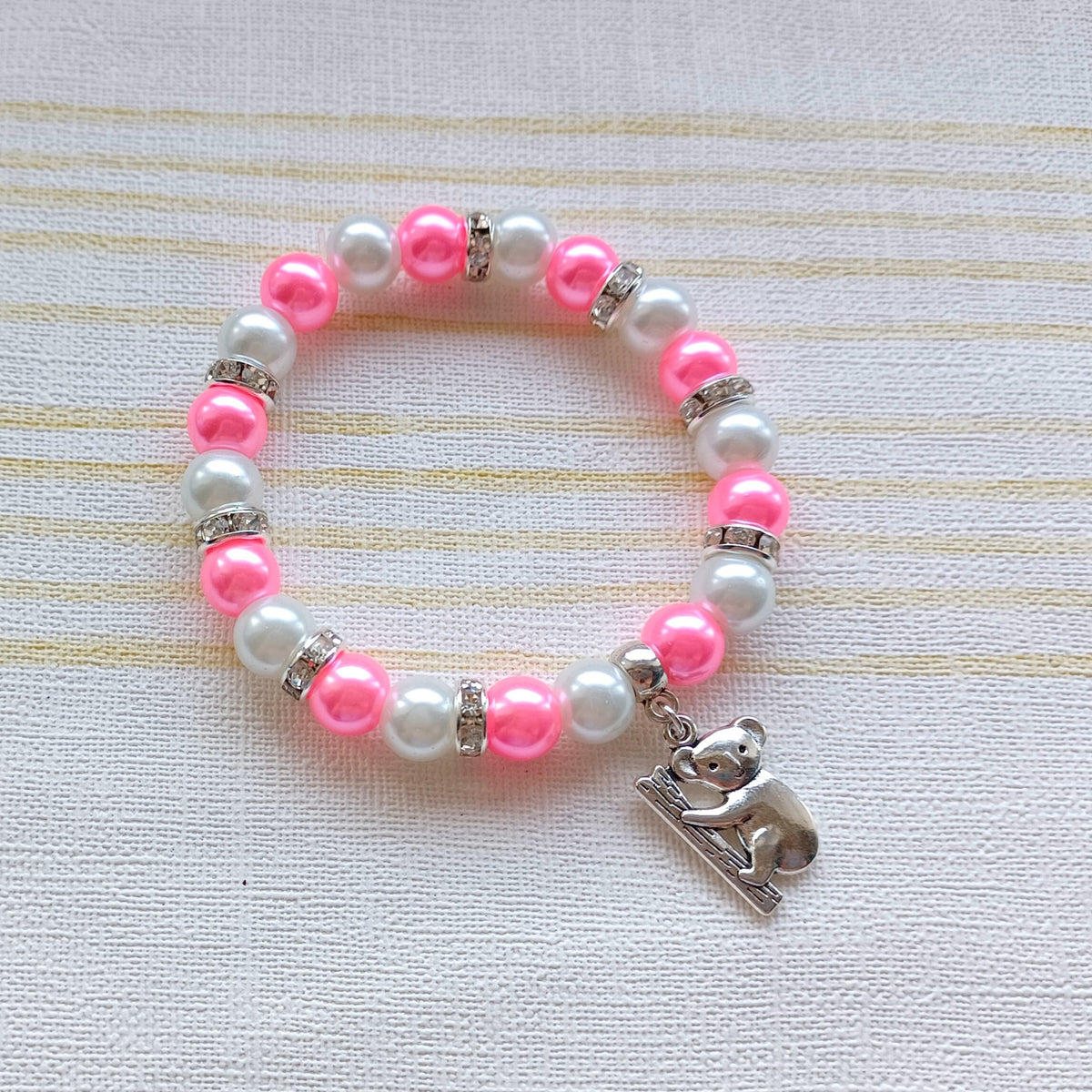 Koala bear bracelet, animal lover gift, Australia jewellery, Australian present, gift for her