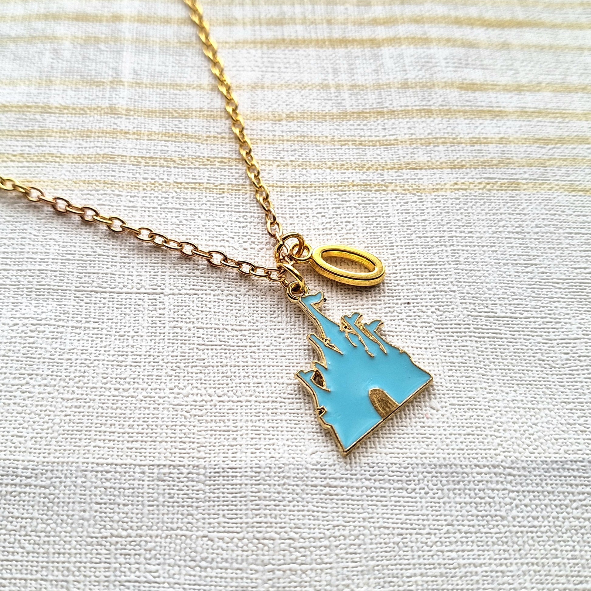 Castle necklace, my dream house jewellery, new home gift, magical fairytale house, princess jewelry