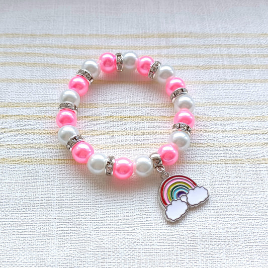 Rainbow bracelet, rainbow jewellery, colourful beaded bracelet, friendship jewellery, pride jewellery, rainbow present