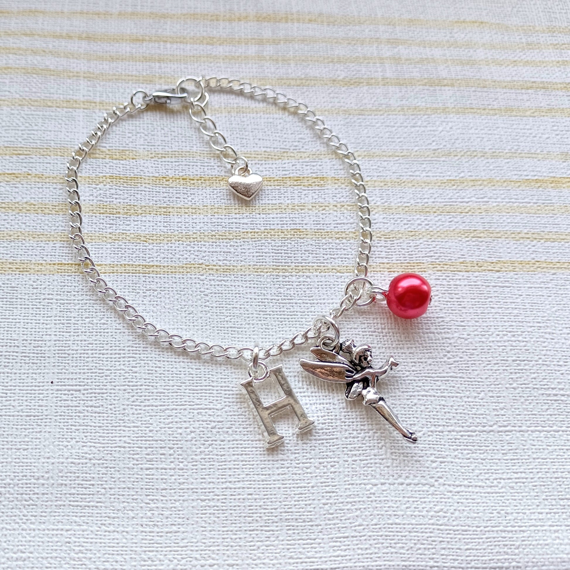 Fairy bracelet, fairytale jewellery, princess jewelry, personalised present, initial bracelet, gifts for girls, stocking filler