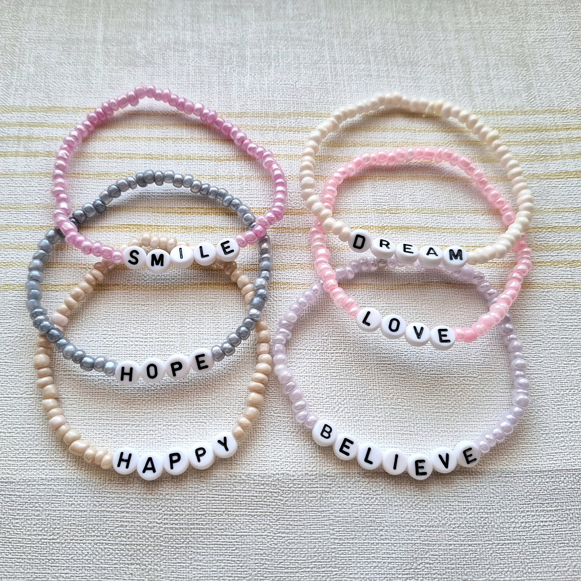 Inspirational quote bracelet, inspirational word jewellery, inspiration gift, personalised present, stocking filler, gifts for girls