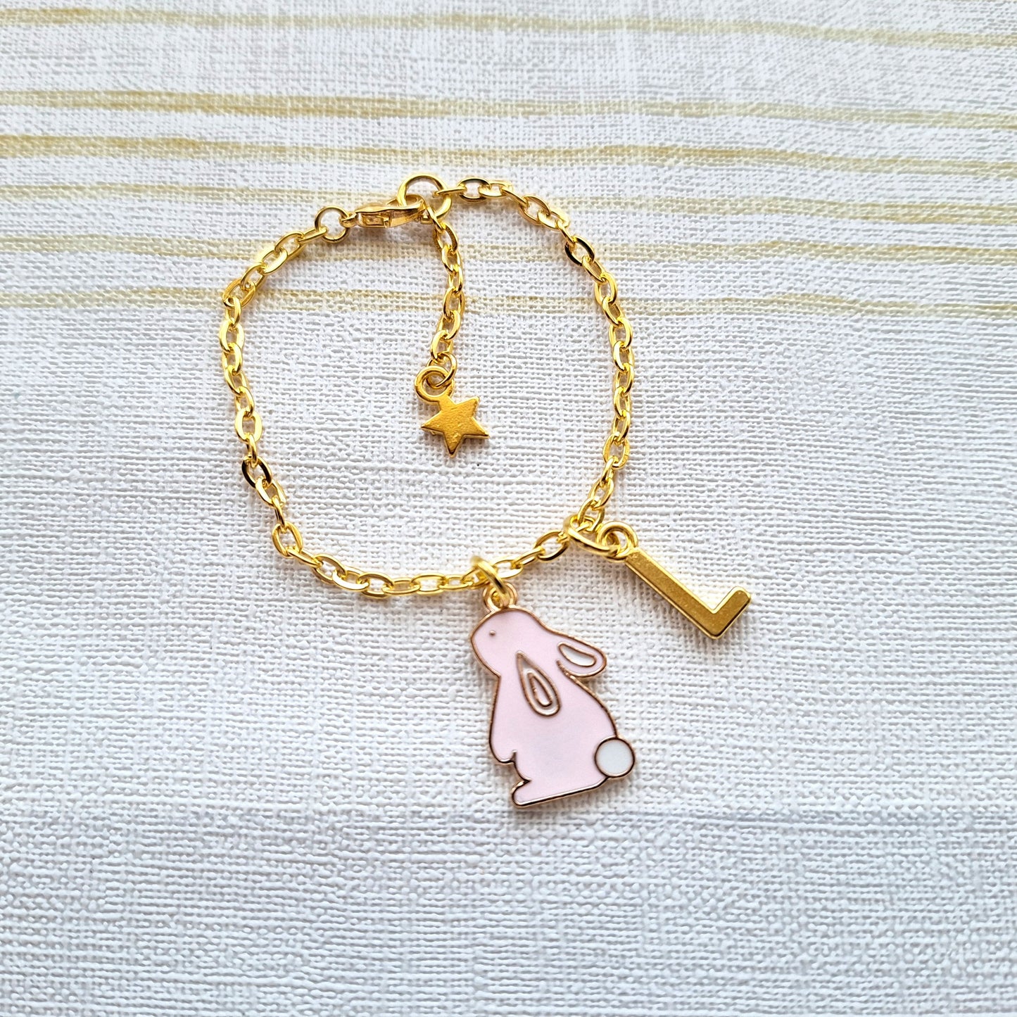 Rabbit bracelet, easter bunny jewellery, spring vibes