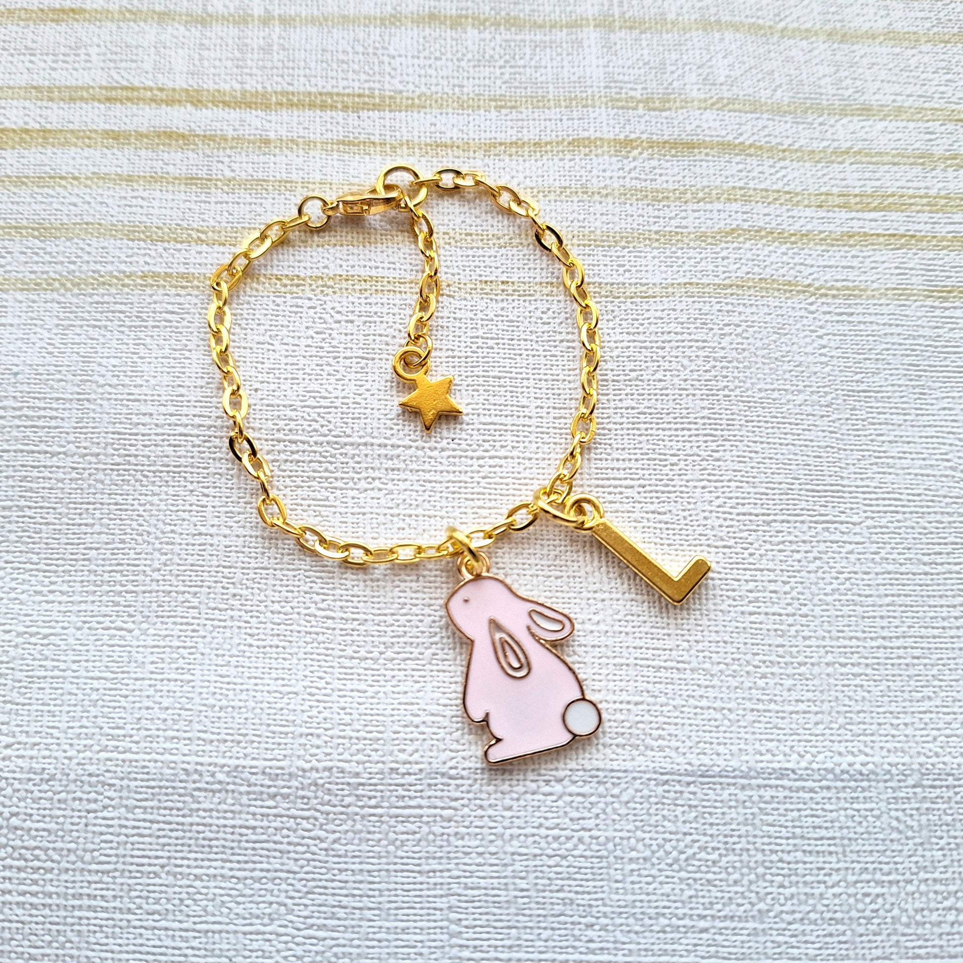 Rabbit bracelet, easter bunny jewellery, spring vibes
