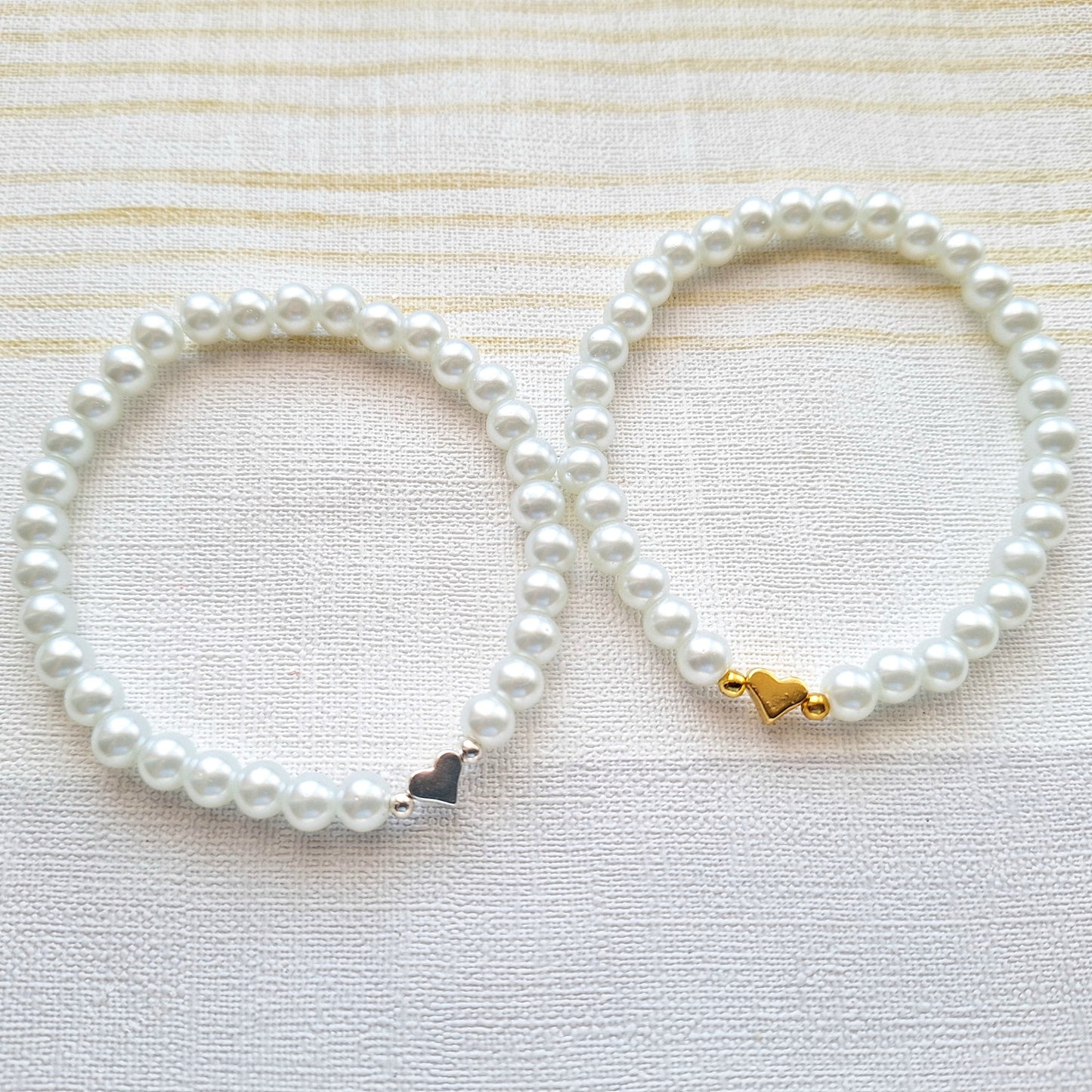 Heart bracelet, bride jewelry, valentines day gift, bridal jewellery, flowergirl bracelet, bridesmaid gift