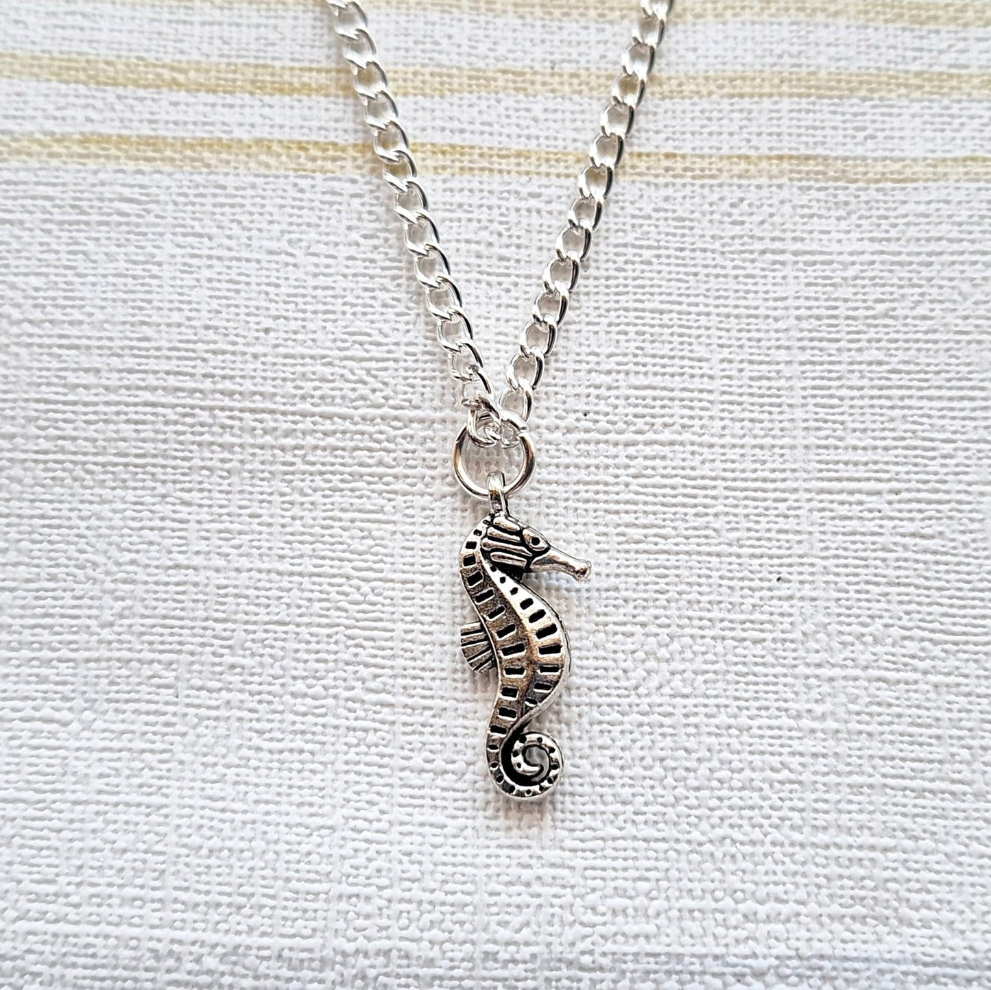Seahorse necklace, nautical necklace, sea creature lover, sealife gift for girls, ocean jewelry, summer jewellery
