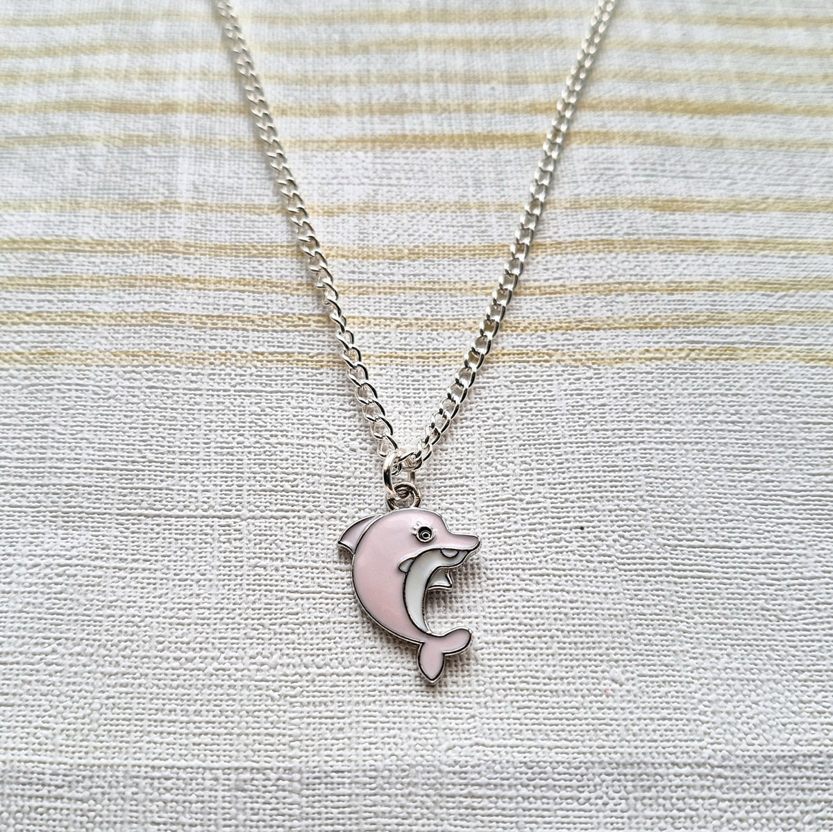 Dolphin necklace, nautical necklace, animal lover, sealife present forngirls, ocean jewelry