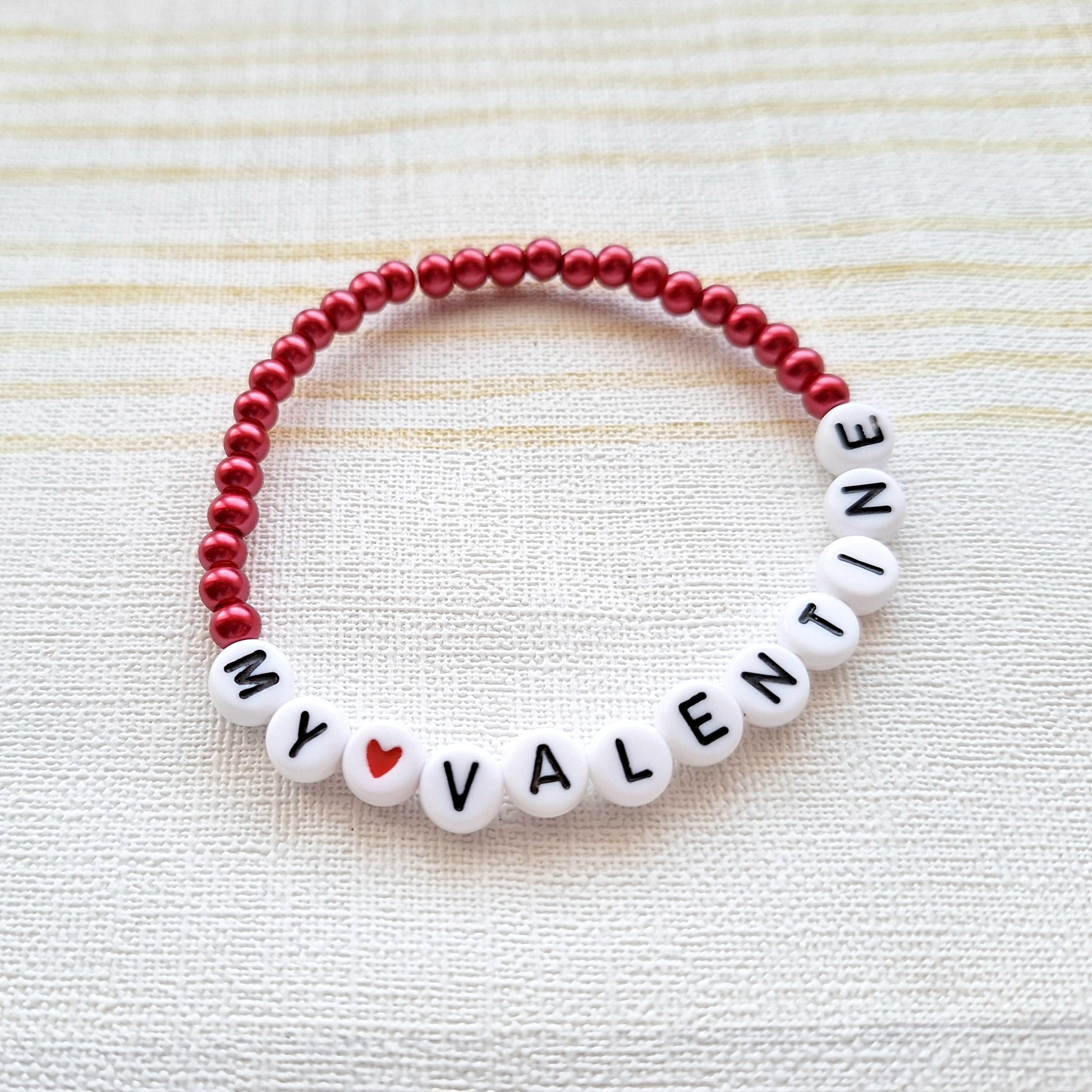 My valentine bracelet, valentines day gift, present for wife, jewellery for her, husband love you gift, couples jewelry