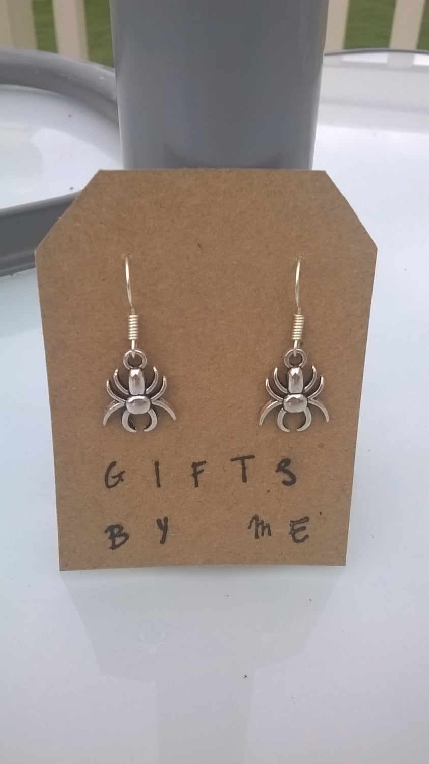 Spider earrings, bug earrings, Halloween jewellery, witch earrings, vampire earrings, gothic earrings, insect pendant