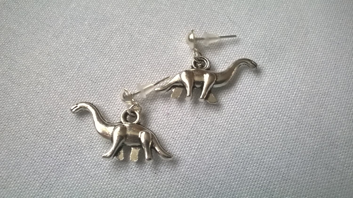 brachiosarous earrings, dinosaur earrings, reptile charm, animal jewellery, dino jewelry, retro handmade earrings, gifts for her